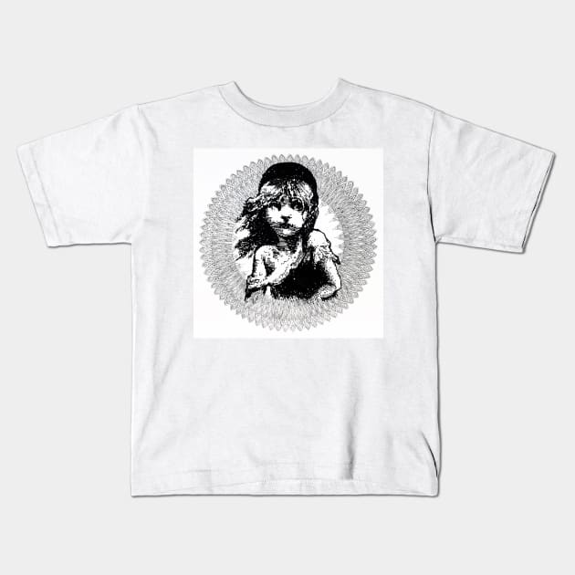 Leś Miserables Kids T-Shirt by Meher-Shiblee